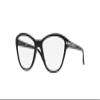 Oakley Youth OY8008 Twin Tail Cat Eye Prescription Eyewear Frames, Polished Black/Demo Lens, 46 mm view 1