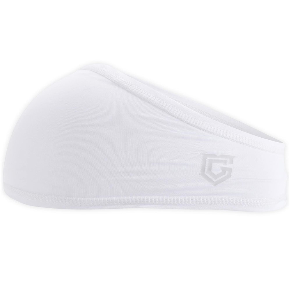 Gridiron Gladiator Football Skull Bandana Headband, Men's Workout Headband - Black, One Size, for Football Players - Moisture-Wicking, Lightweight, Breathable, Non-Slip Grip, Improves Helmet Comfort