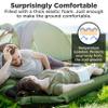 Camping Pad with Armrest & Pillow - Self-Inflating Air Mattress - Rollover Protection - Ultra-Comfortable Mat - Lightweight for Tent, Cot, Backpacking(L/XL) view 2