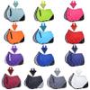 GLP Quilted English Saddle Pad, Matching Ear Bonnet Set Breathable Riding Numnah Shock Absorbing Padding for Jumping, Schooling (Storm Cloud Grey, Pony/Cob/Medium/Uptop 17") view 1