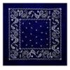 1 Navy Blue Paisley Bandana Scarf Face Head Cover Wrap Neck Gaiter 100% Cotton view 3