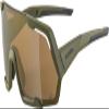 ALPINA Contrast-enhancing, Anti-fog Cycling Glasses For Men & Women, 100% UV Protection, Rocket Q-LITE, black matt, one size view 1
