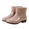 Hbeylia Women's Short Rain Boots Rubber Waterproof Garden Shoes Anti-Slipping Rainboots Ankle Booties Rain Footwear Outdoor Work Shoes for Yard Gardening Muck Mud Working Camping Lawn Care view 1