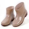 Hbeylia Women's Short Rain Boots Rubber Waterproof Garden Shoes Anti-Slipping Rainboots Ankle Booties Rain Footwear Outdoor Work Shoes for Yard Gardening Muck Mud Working Camping Lawn Care view 3