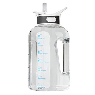 133oz Water Bottles 1 Gallon Large Capacity BPA Free Water Bottle with Handle Reusable Water Jug for Gym Outdoor Sports (Color : White, Size : Large-133oz)