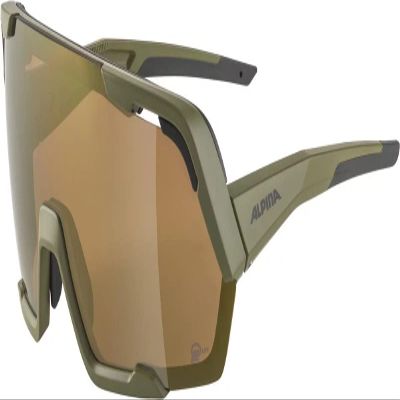 ALPINA Contrast-enhancing, Anti-fog Cycling Glasses For Men & Women, 100% UV Protection, Rocket Bold Q-LITE, cool grey matt, one size