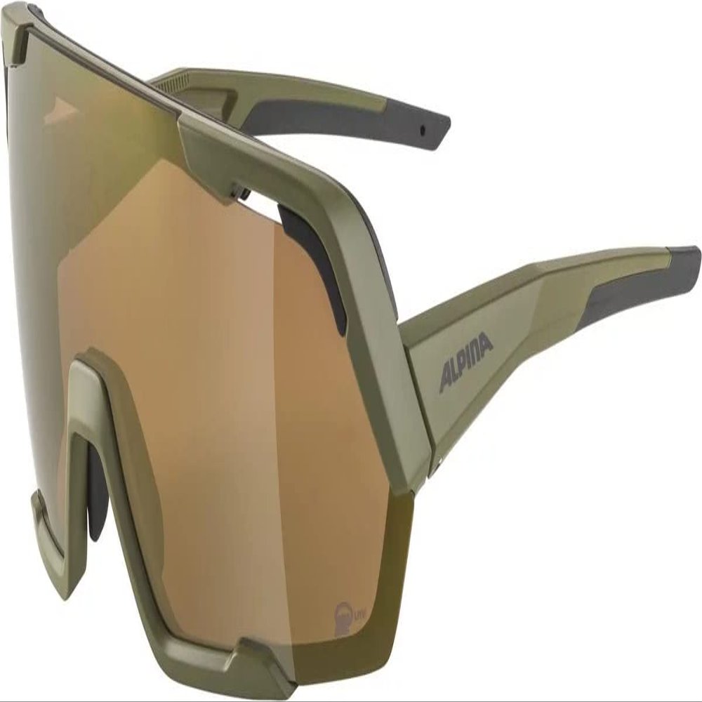 ALPINA Contrast-enhancing, Anti-fog Cycling Glasses For Men & Women, 100% UV Protection, Rocket Bold Q-LITE, cool grey matt, one size