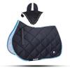 GLP General Saddle Pads with Matching Fly Veil Set (Ship from USA) (Full, Black) view 1
