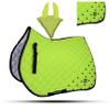 GLP Numnah Saddle Pads with Matchy Bonnet Set with Jewel (Ship from USA) (Pony, Yellow) view 1