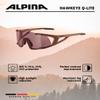 ALPINA Mirrored, Contrast-enhancing Cycling Glasses For Men & Women, 100% UV Protection, HWK Q-LITE, black matt, one size view 2