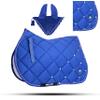GLP Numnah Horse Saddle Pad with Matching Ear Bonnet (Ship from USA) (Full, Royal Blue) view 1
