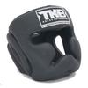 TOP KING Boxing Muay Thai Headgear Head Guard Protection (Black/Black/Black, XL) view 1