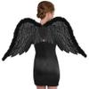 Black Fallen Angel Wings - 25" x 20" (1 Count) - Perfect For Halloween Parties & Themed Events view 2