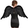 Black Fallen Angel Wings - 25" x 20" (1 Count) - Perfect For Halloween Parties & Themed Events view 3