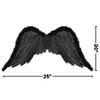 Black Fallen Angel Wings - 25" x 20" (1 Count) - Perfect For Halloween Parties & Themed Events view 4