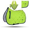 GLP Numnah Horse Saddle Pad with Matching Ear Bonnet (Ship from USA) (Pony, Yellow) view 1