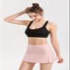 ALWAYS Athletic Women's Tennis Skirt - High Waisted Mini Golf Skort Pink Small view 3