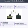2 Pairs Bike Brake Pads Ceramic E-Bike for Shimano Ultegra R-M9100, BR-R9170, BR-R8070, BR-R7070, BR-4770, BR-RS805, BR-RS505, BR-RS405, BR-RS305, BR-U5000, BR-RX810, BR-RX400,Tektro HD-(R350/R310). view 2