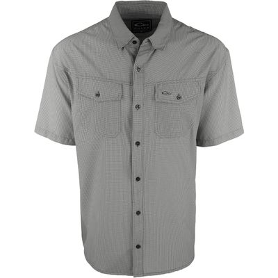 Drake Waterfowl S/S Traveler's Check Shirt Black 2Xlarge