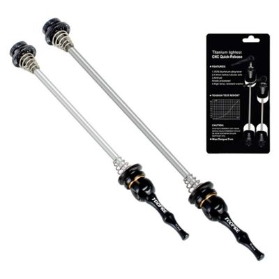 Bicycle Accessories QR Road Bike Quick Release Skewer Lever Road Bicycle Cycling Hub 100m-130mm Quick Release Bike Parts (Color : Black)