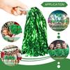 DILIBRA 24 Pcs Metallic Cheerleading Pom Poms, Cheerleaders Cheer Pom Poms with Baton Handle, Cheering Squad Hand Flower for Adults Team Spirit Sports Game Dancing Party (Green) view 3