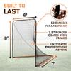 Lacrosse Goal Net (6'W x 6'H x 7'D) Folding Lacrosse Net for Backyard | Powder Coated Steel Frame, UV Treated Netting, Use with Rebounder & Backstop Goal Nets [Includes Carrying Bag & U Stakes] view 3