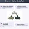 2 Pairs Bike Pads Ceramic E-Bike for SRAM Level, T, TL, DB, Elixir, AXS, B8052, 8M328. The Bicycle Replacement Part for OEM Brakes for high Braking Power and Quiet Stops. view 2