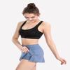 ALWAYS Athletic Women's Tennis Skirt - High Waisted Mini Golf Skort Blue Medium view 4
