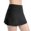 ALWAYS Athletic Women's Tennis Skirt - High Waisted Mini Golf Skort Black Large view 1