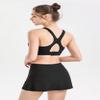 ALWAYS Athletic Women's Tennis Skirt - High Waisted Mini Golf Skort Black Large view 4