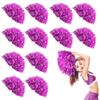 DILIBRA 24 Pcs Metallic Cheerleading Pom Poms, Cheerleaders Cheer Pom Poms with Baton Handle, Cheering Squad Hand Flower for Adults Kids Team Spirit Sports Game Dancing Party view 1