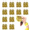 DILIBRA 24Pcs Metallic Cheerleading Pom Poms, Cheerleaders Cheer Pom Poms Cheering Squad Hand Flower for Adults Team Spirit Sports Game Dancing Party Celebration view 1