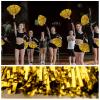 DILIBRA 24Pcs Metallic Cheerleading Pom Poms, Cheerleaders Cheer Pom Poms Cheering Squad Hand Flower for Adults Team Spirit Sports Game Dancing Party Celebration view 4