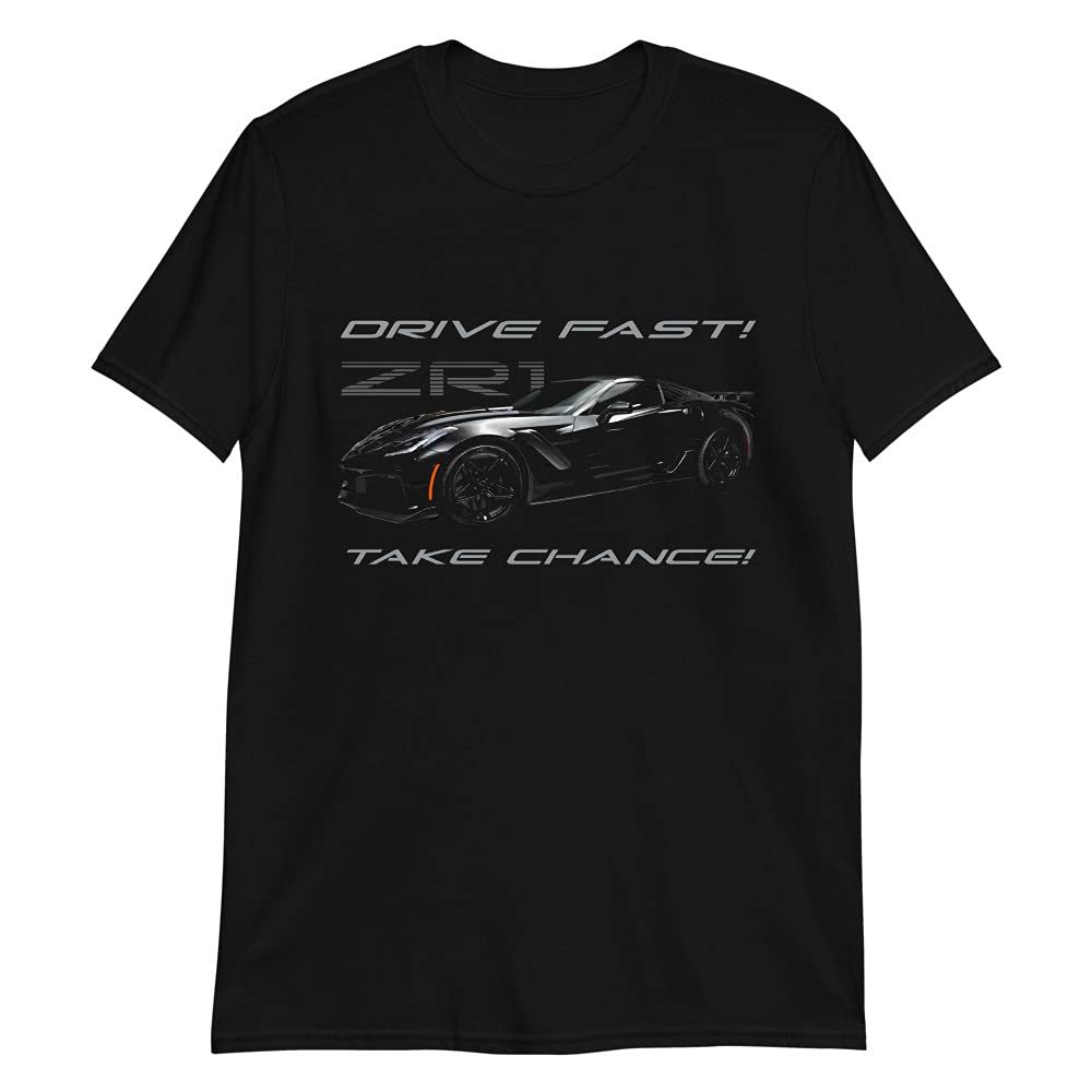 Black 'Vette C7 ZR1 Custom Short-Sleeve Unisex T-Shirt