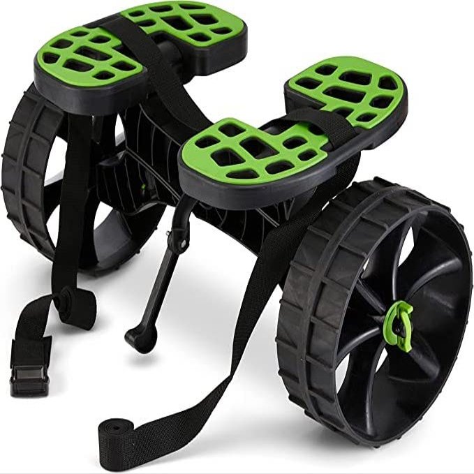 All Terrain Canoe/Kayak Trolley/Cart by Cypress Rowe Outfitters/Fits Any Canoe/Kayak, Adjustable Strap, Heavy Duty Wheels, Incredible 250lb Weight Limit