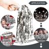 DILIBRA 24 Pcs Metallic Cheerleading Pom Poms, Cheerleaders Cheer Pom Poms with Baton Handle, Cheering Squad Hand Flower for Adults Team Spirit Sports Game Dancing Party (Sliver) view 4