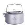 Boundless Voyage 1L Camping Titanium Kettle with Folding Handle Filter Big Capacity Pot Cooking Outdoor Mess Kit Pots Ti3098D view 1