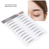 10 Sheets 6D Eyebrow Sticker Professional Eyebrow Transfer Sticker Eyebrow Makeup Tool for Women and Girls (Black)(BLACK-06) view 3
