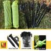 Wellmax 10PC Heavy Duty Tent Stakes with 2PC Glow in Dark Rope 3/16" x50ft and 1/4" x50ft (Black) view 4