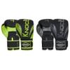 Pro Boxing Gloves for Men & Women with Premium Feel for Home Gym Training and Competition, Best for MMA Kickboxing UFC Professionals (Grey-Green) view 1