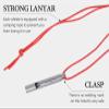 Boundless Voyage Titanium Emergency Whistle Loud Portable Keychain Necklace Whistle for Camping Hiking Hunting and Pet Training Ti9010O view 4