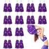 DILIBRA 24 Pcs Metallic Cheerleading Pom Poms, Cheerleaders Cheer Pom Poms with Baton Handle, Cheering Squad Hand Flower for Adults Kids Team Spirit Sports Game Dancing Party view 1