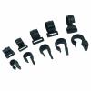 20PCS Black Plastic C Clips for Outdoor Camping Awning Tent Poles of 11mm/17mm/20mm/25mm Durable POM Lock Grip Clamp Hiking Tent Replacement for Cover Fixing view 1