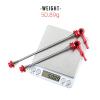 Bicycle Accessories QR Road Bike Quick Release Skewer Lever Road Bicycle Cycling Hub 100m-130mm Quick Release Bike Parts (Color : Titanium) view 3