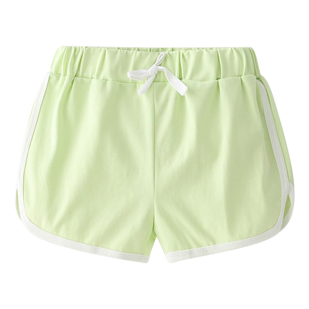 iiniim Toddler Little Girls Active Running Shorts Summer Sports Athletic Dolphin Gym Bike Shorts Light Green 2-3 Years