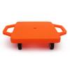Kids Sitting Scooter Board with Universal Wheels Safety Plastic Scooter for Kids Ages 6-12 Manual Sport Scooters with Handles for Gym Class (Orange) view 1