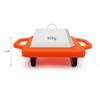 Kids Sitting Scooter Board with Universal Wheels Safety Plastic Scooter for Kids Ages 6-12 Manual Sport Scooters with Handles for Gym Class (Orange) view 4
