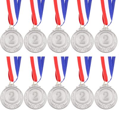 Cimeton 10Pcs Golden Silver Bronze Award Medals Olympic Style for Competitions, Sports, Spelling Bees, Party Favors