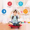 Kids Sitting Scooter Board with Universal Wheels Safety Plastic Scooter for Kids Ages 6-12 Manual Sport Scooters with Handles for Gym Class (Red) view 2