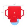 Kids Sitting Scooter Board with Universal Wheels Safety Plastic Scooter for Kids Ages 6-12 Manual Sport Scooters with Handles for Gym Class (Red) view 3